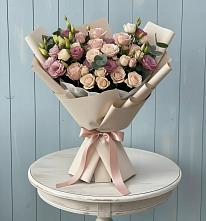 Букет цветов из:  Розы и Лизиантусы в Шумихе