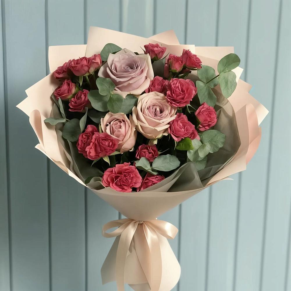 Букет цветов из: Гвоздики и Розы в Шумихе
