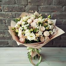 Букет цветов из:  Альстромерии, Розы и Хризантемы в Шумихе