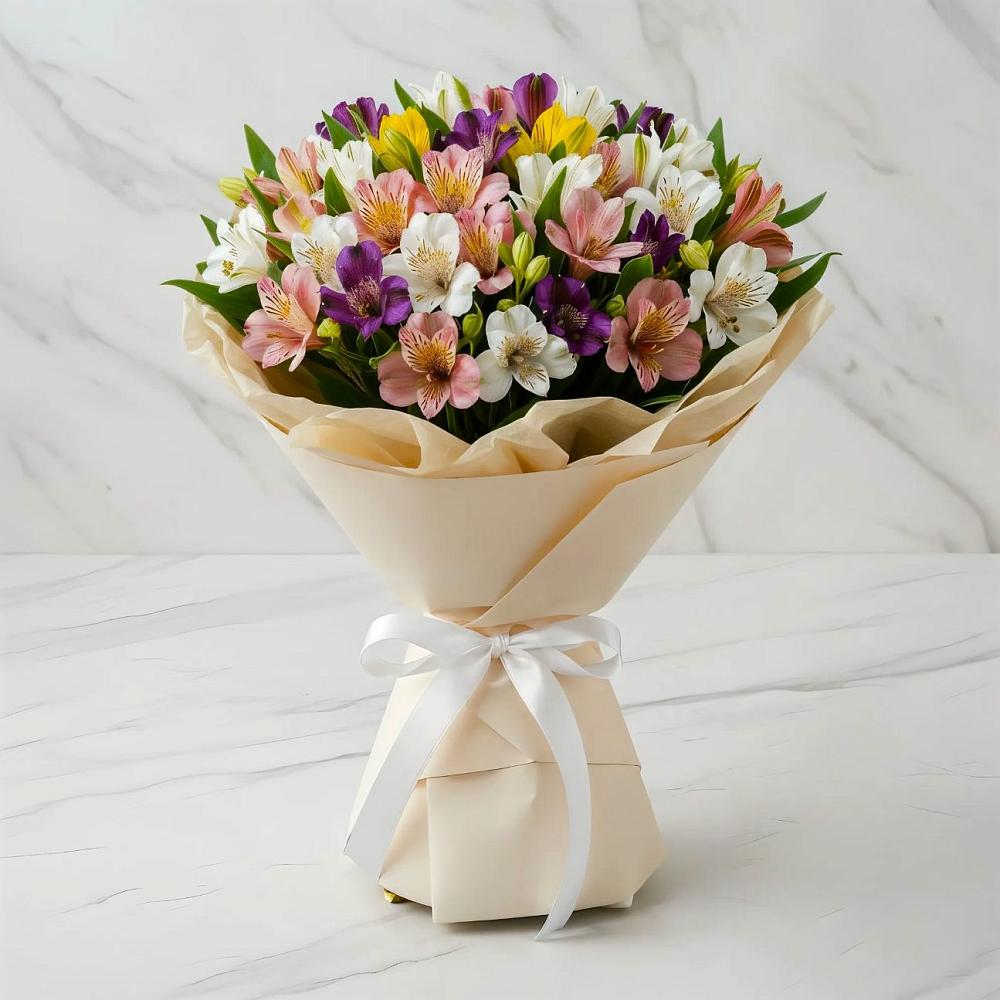 Букет цветов из: Альстромерии в Шумихе