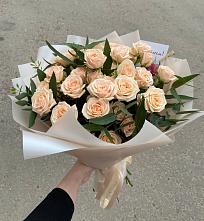 Букет Кремовые розы Латте в Шумихе