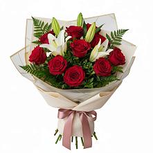 Букет цветов из:  Лилии и Розы в Шумихе