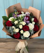 Букет цветов из:  Розы и Альстромерии в Шумихе