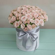 Цветочная композиция из Розы в шляпной коробке в Шумихе