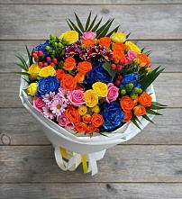Букет цветов из:  Розы и Хризантемы в Шумихе