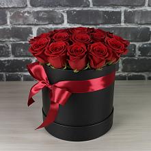 Цветочная композиция из Розы в шляпной коробке в Шумихе