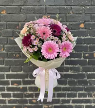 Букет цветов из:  Герберы и Хризантемы в Шумихе
