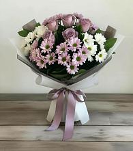 Букет цветов из:  Хризантемы и Розы в Шумихе