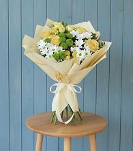 Букет цветов из:  Хризантемы и Розы #REPLACE_PRED# Шумихе