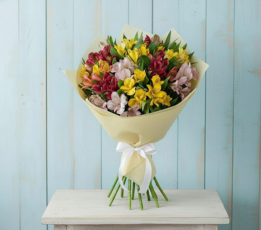Букет цветов из: Альстромерии в Шумихе