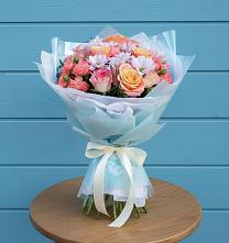 Букет цветов из:  Хризантемы и Розы в Шумихе