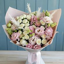 Букет цветов из:  Альстромерии и Розы в Шумихе