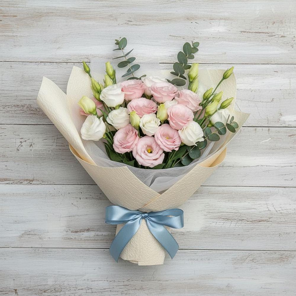 Букет цветов из: Лизиантусы в Шумихе